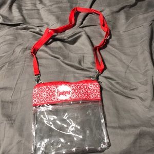 Husker clear purse